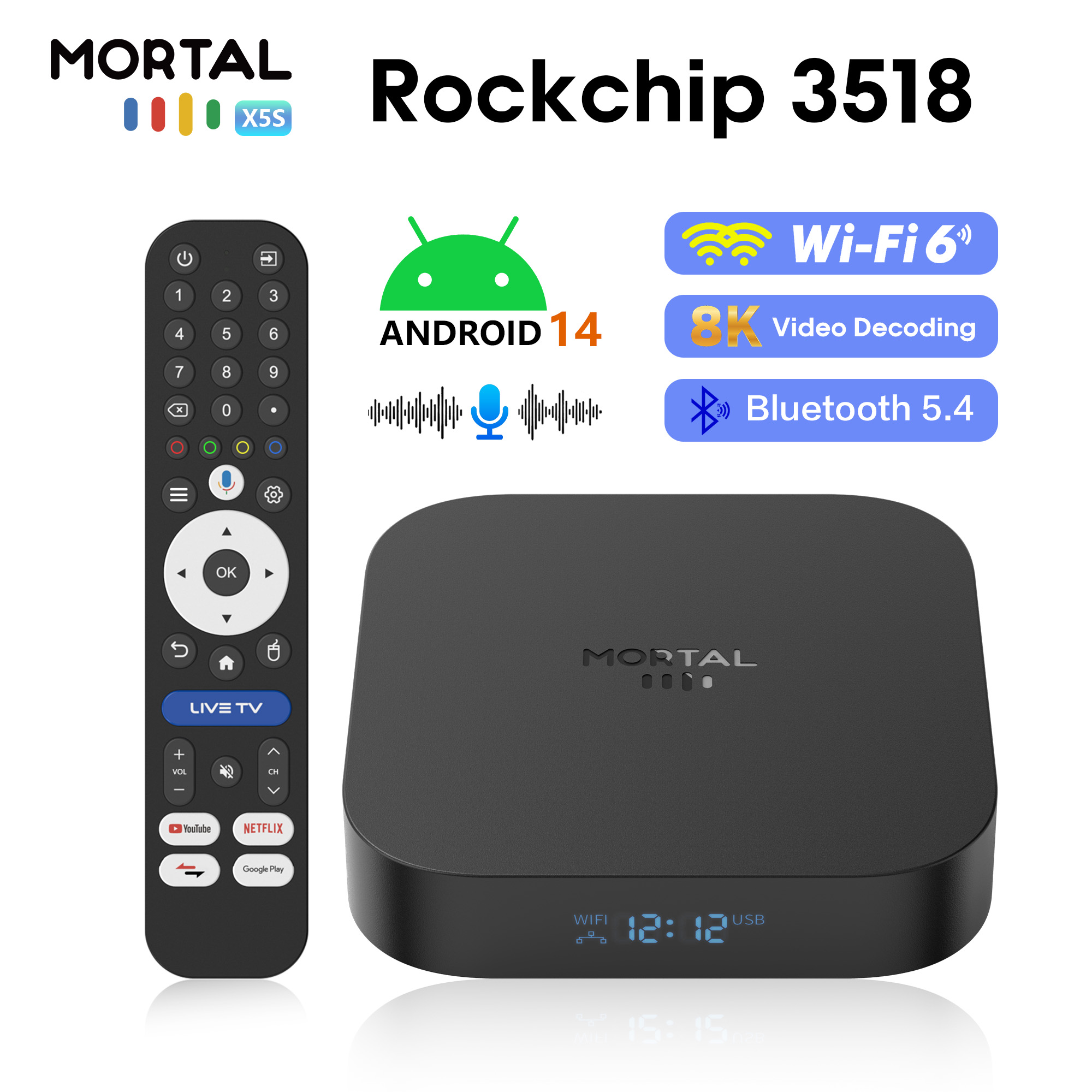 Mortal X5S Smart TV Box Androi - огляд і ціна Radxa Rock 5B 16Gb